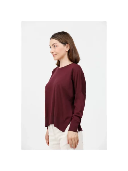 Sweter Gran Sasso wełniany czerwony