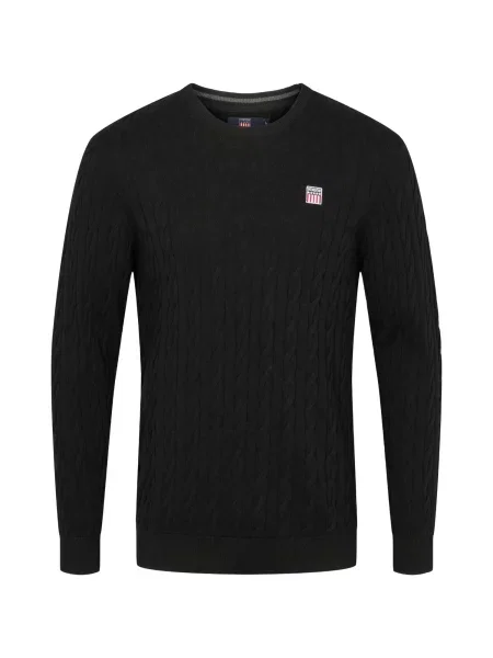 VINSON Pulover VMGrant' negru