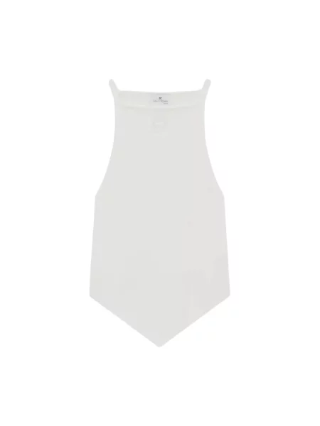 Top Courreges asymetryczny biały