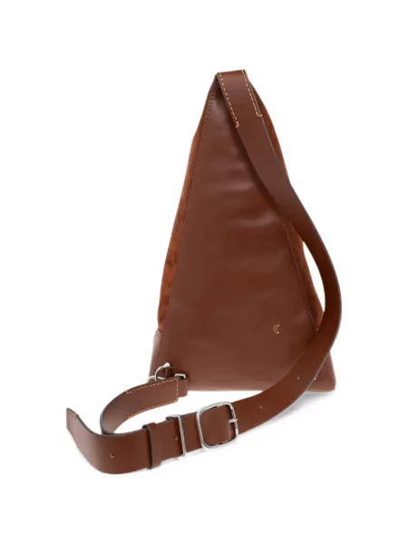 Rucsac Ps Paul Smith din piele de căprioară maro