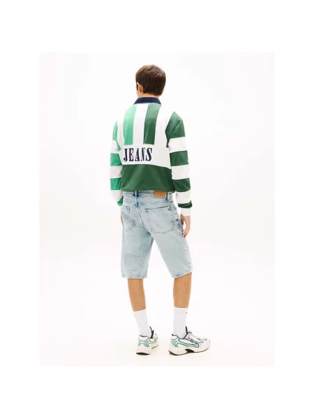 Tommy Jeans kratke hlače za muškarce od pamuka s elastanom plava