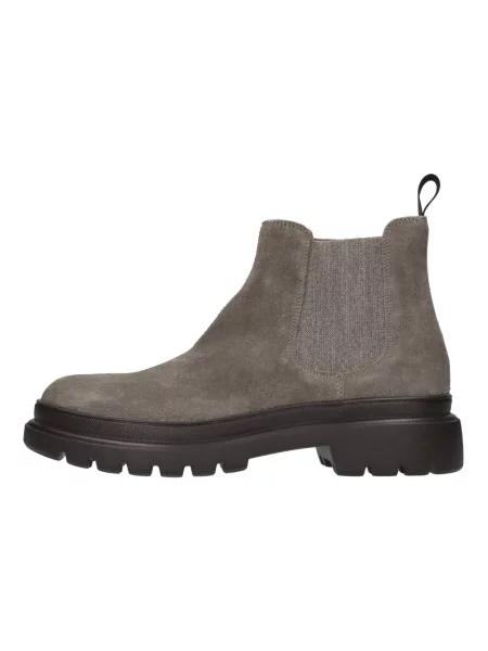 Buty do kostki Frau skórzane szare