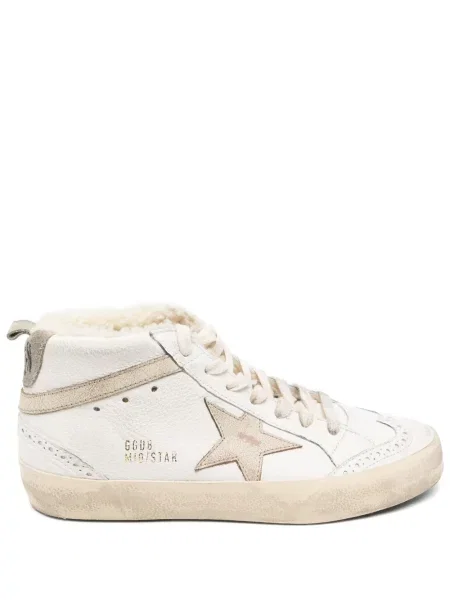 Sneakerși Golden Goose Mid Star alb