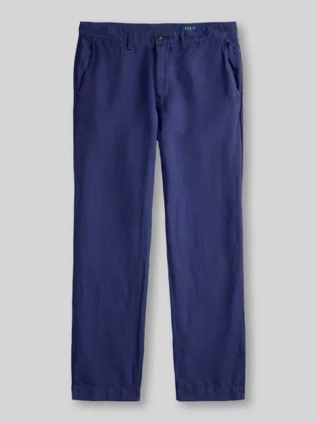 Chinosy z mieszanka lnu i bawełny Polo Ralph Lauren