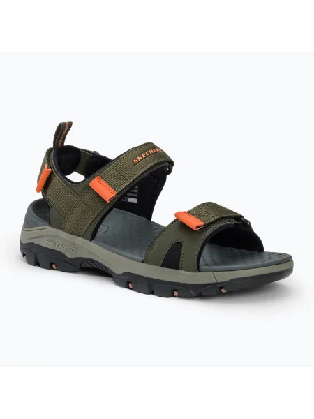 Мъжки сандали SKECHERS Tresmen Ryer маслина/черно/оранжево черно
