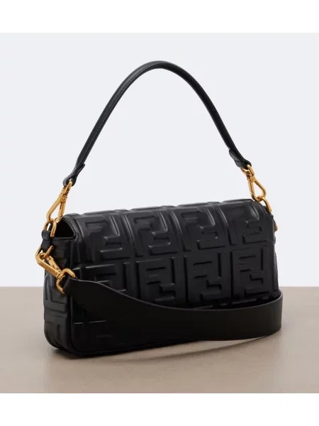 Geantă tip baghetă Fendi din piele negru