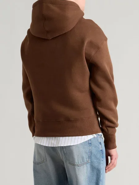 Bluza z kapturem Ami Paris brązowa