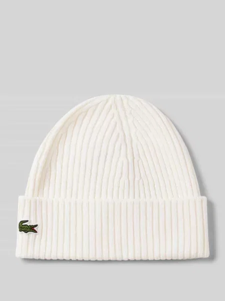 Czapka Lacoste wełniana biała