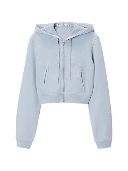 Decupat hanorac cu glugă Alexander Wang albastru
