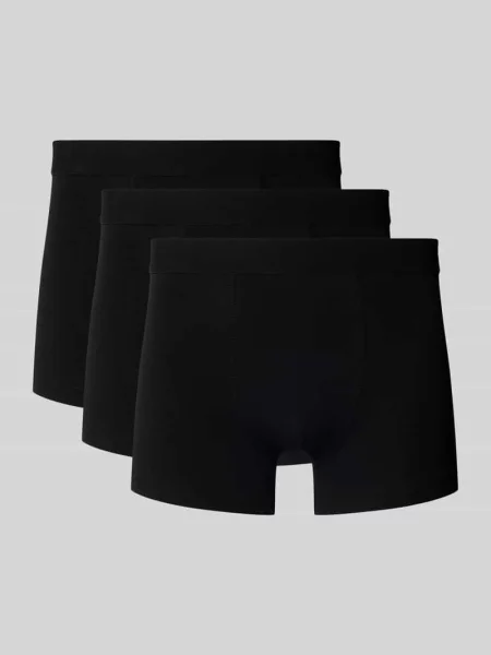 Obcisłe bokserki z elastycznym pasem w zestaw 3 szt. Bread & Boxers czarne