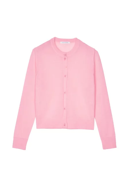 Lung cardigan Cecilie Bahnsen cu funde roz