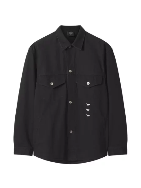 Geacă cămașă Maison Kitsune negru