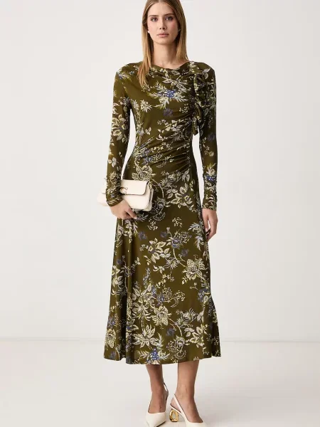 Marella rochie cu vâscoză MLLADORATO verde