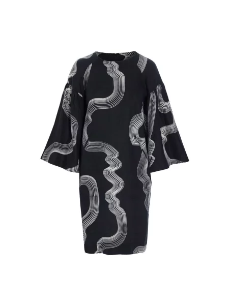 Krótka sukienka mini Bitte Kai Rand z rękawami raglanowymi garniturowa czarna