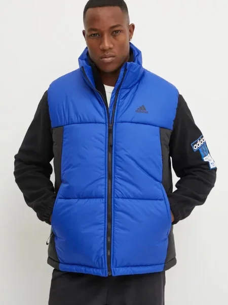 Vestă Adidas cu dungi albastru