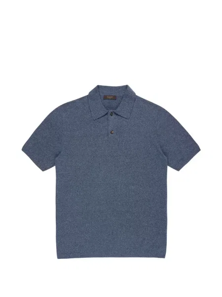 Bouclé polo Zanone albastru