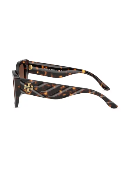 Ochelari de soare Tory Burch cu autograf verde