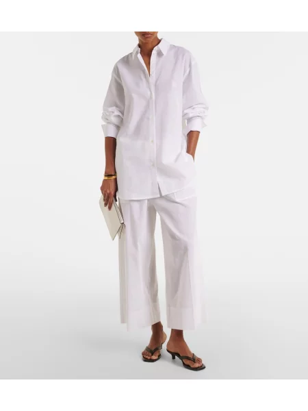 Pantaloni Toteme de in alb