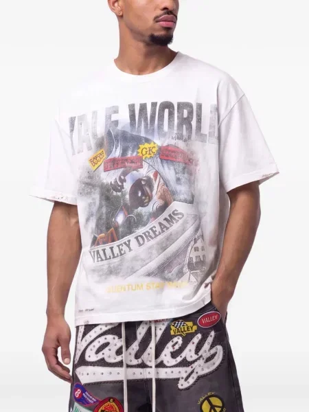 Tricou Vale cu imagine alb