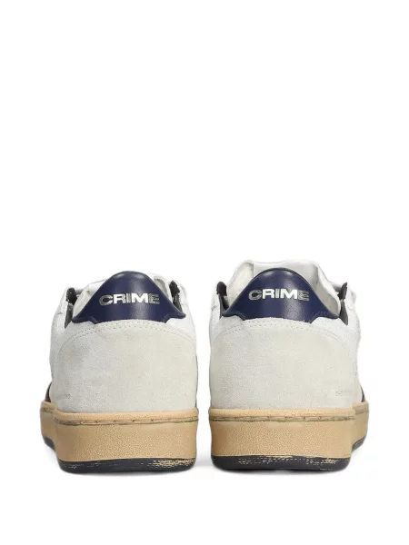 Sneakerși Crime London cu imagine alb