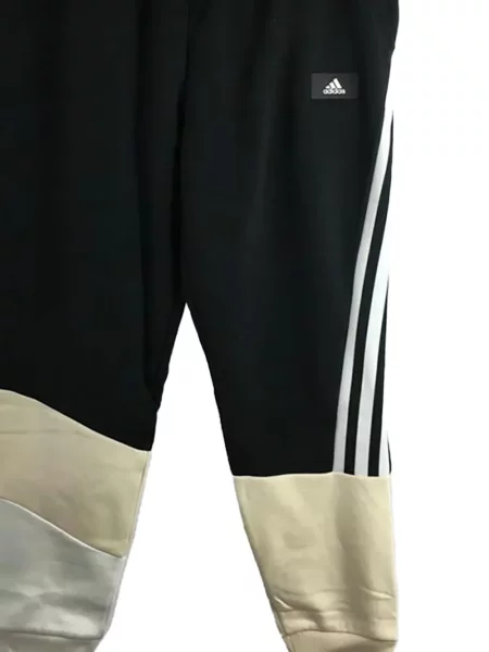 Tricou polo Adidas cu dungi alergare cu autograf negru