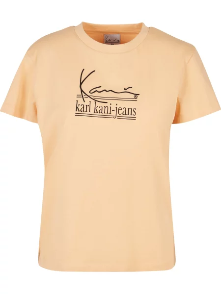 Karl Kani Tricou portocaliu caisă negru