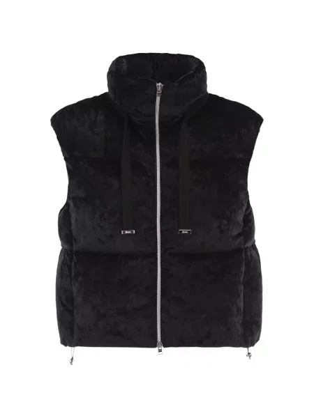 Vestă Herno de catifea negru