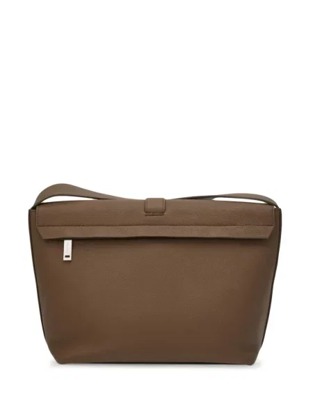 Kožna crossbody torba Ferragamo smeđa