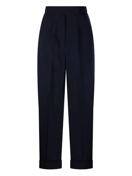 Pantaloni Max Mara plisate albastru