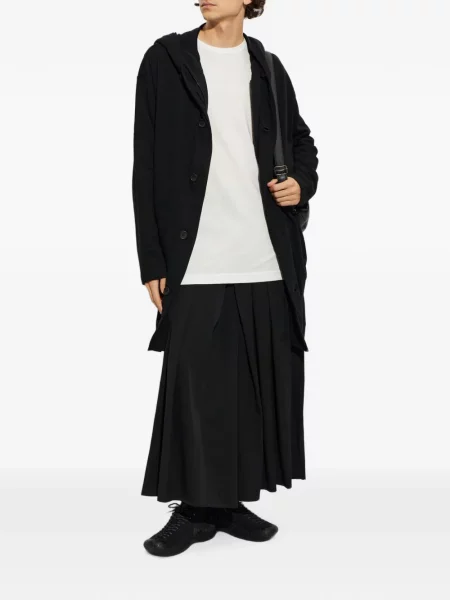 Cardigan Yohji Yamamoto cu glugă negru