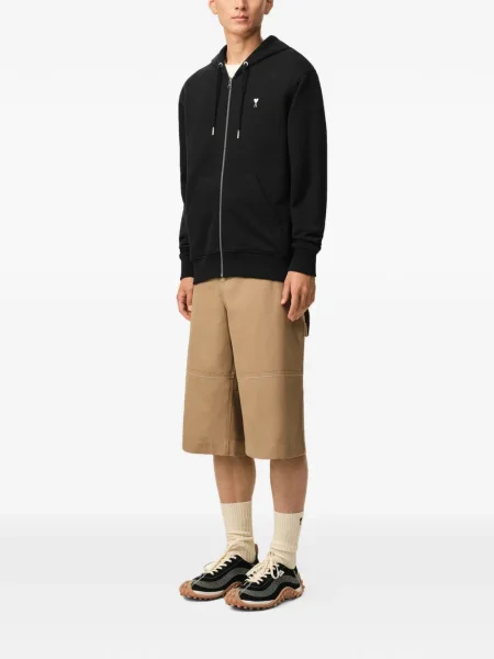 Bluza z kapturem Ami Paris czarna