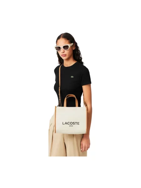 Lacoste torebka beżowy