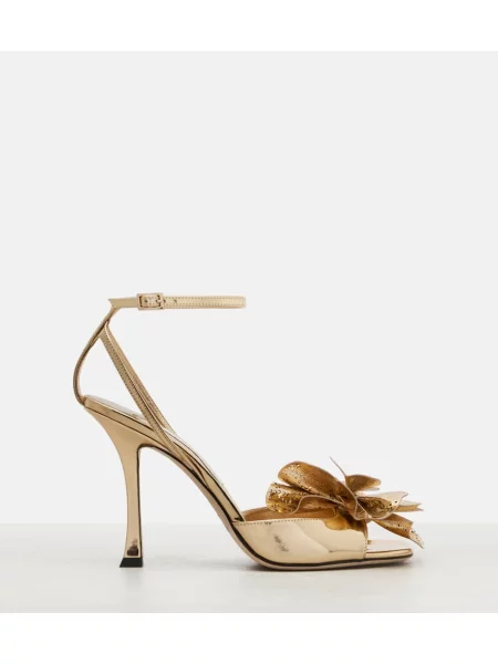 Sandale Jimmy Choo din piele auriu