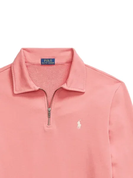 Șapcă Polo Ralph Lauren din fleece cu dungi cu volane albastru