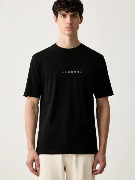 Lindbergh T-shirt ανδρικό μαύρο