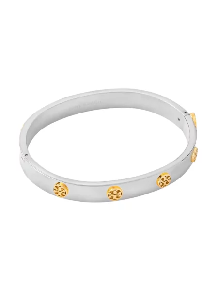 Tory Burch bransoletka ze stali nierdzewnej Icon szara