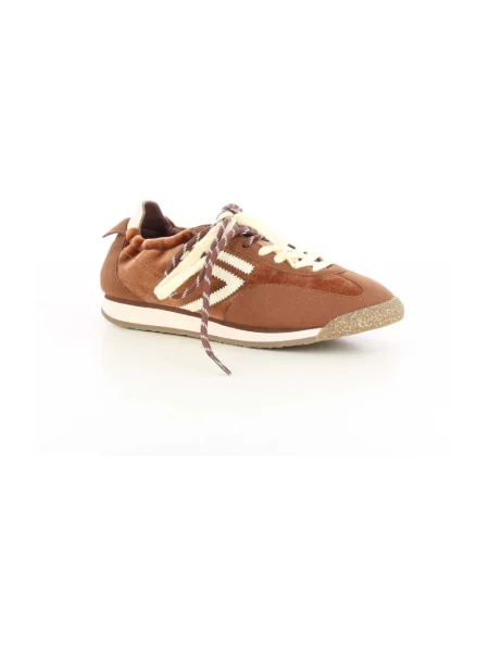 Sneakersy Puraai skórzane brązowe