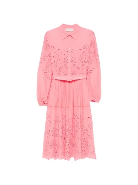 Sukienka midi Ermanno Firenze różowa