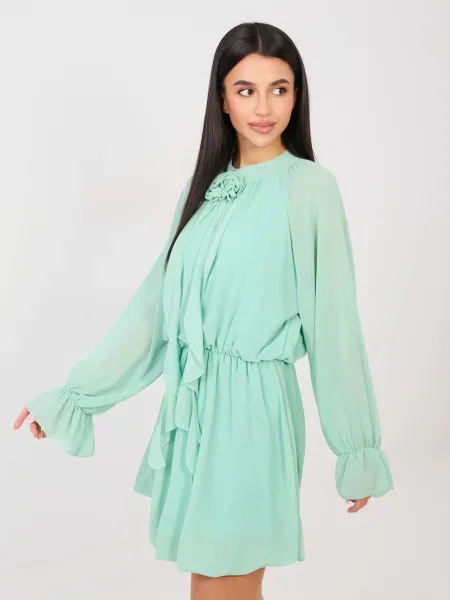 Obleka midi obleka Rue Paris nad koleni zelena