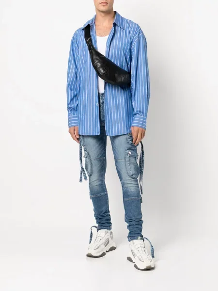 Слаб дънки skinny fit Amiri синьо