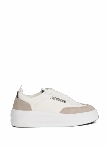 Sneakerși Love Moschino cu imagine alb