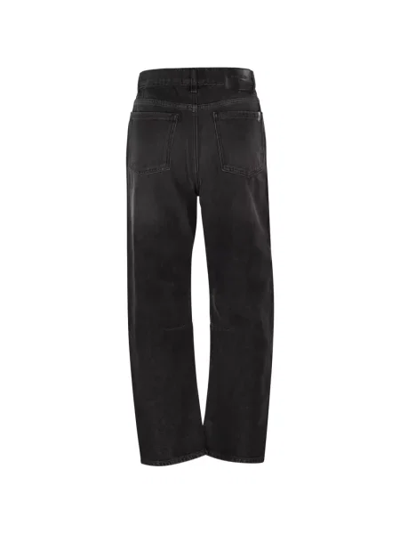 Blugi cu picior larg Weekend Max Mara negru