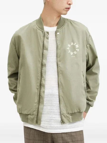Geacă bomber Allsaints verde