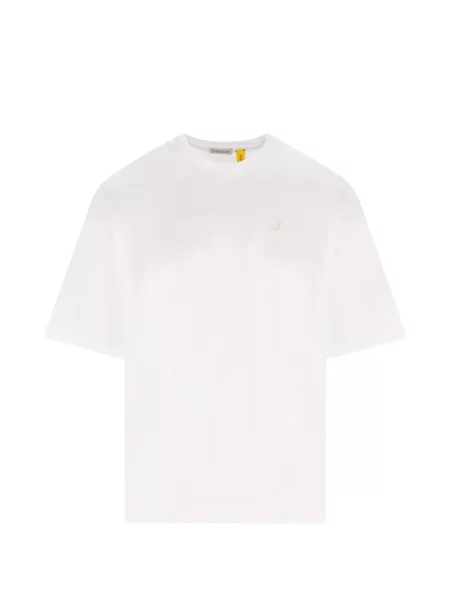Tricou Moncler cu broderie alb