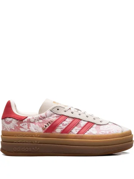 Cămașă Adidas cu dungi din piele alergare roșu