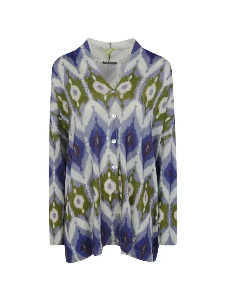 Cardigan In Bed With You cu imagine cu imprimeu abstract alb