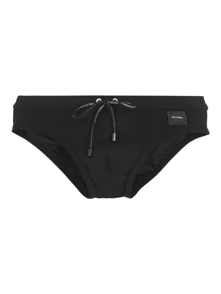 Majtki Dolce And Gabbana z logo czarne