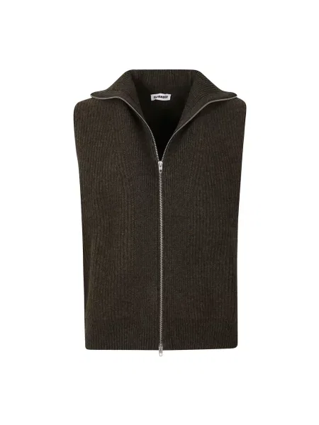Kamizelka Jil Sander zielona