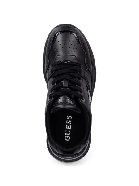 Sneakerși Guess cu autograf negru