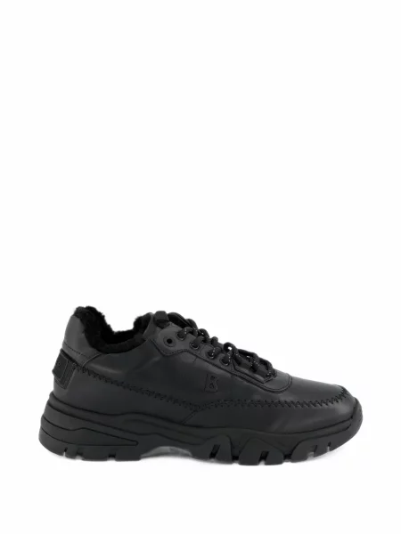 Sneakerși Bogner din piele de oaie negru